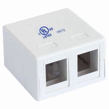 WALL OUTLET FOR 2 KEYSTONE