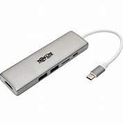 Tripp Lite USB C Docking Station w/ USB-A Hub, HDMI, Micro SD, PD Charging 4k @ 30Hz Thunderbolt 3 Silver