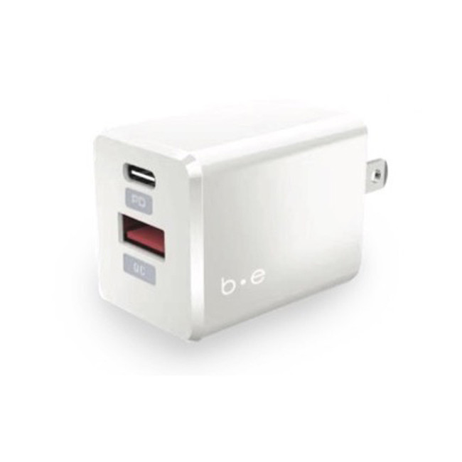Blu Element - Wall Charger Dual USB-C 20W PD and USB A White