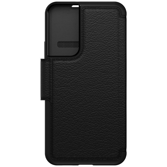 Otterbox - Strada Folio Case Black/Pewter for Samsung Galaxy S22+