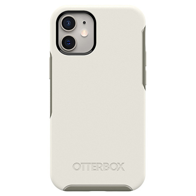 Otterbox - Symmetry+ with MagSafe Protective Case Spring Snow (White) for iPhone 12 mini