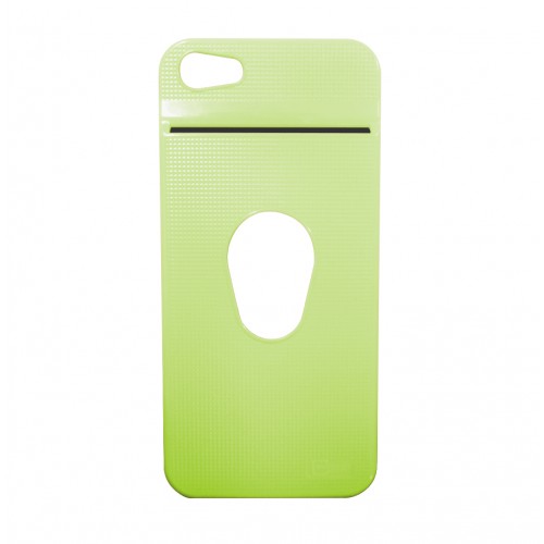 Caseco Card Polycarbonate Case for iPhone 5 w/ Screen Protector - Green