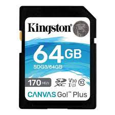 Kingston Canvas Go! Plus SD Card - 64GB (SDG3/64GBCR)