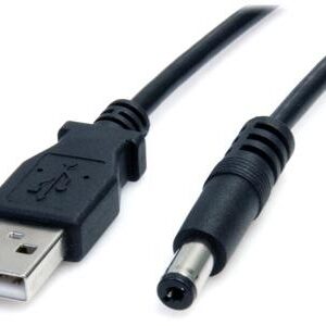 3FT USB TO TYPE M BARREL DC POWER CABLE