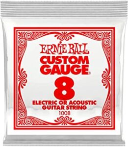 ERNIE BALL PLAIN STEEL SINGLE - 008P