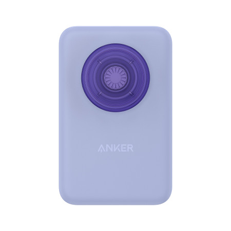 Anker MagGo Wireless 7.5W 5000mAh Battery Pack Purple Ice Translucent