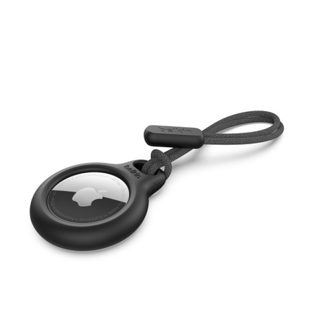 Secure Holder with Strap Black for AirTag