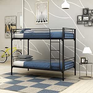 T-T Metal Bunkbed Black