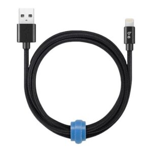 Blu Element Braided Charge/Sync Lightning to USB-A Cable 4ft Black