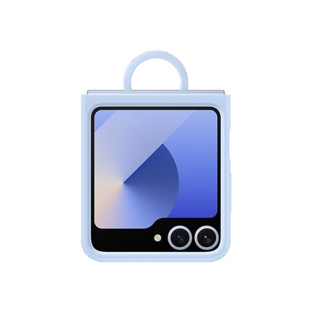 Silicone Case with Ring Blue for Samsung Galaxy Z Flip6
