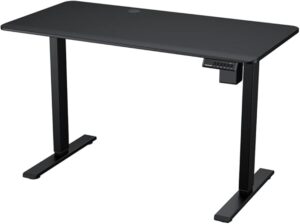 COUGAR Royal Mossa Electric Standing Desk with Programmable Memory Settings and Durable One-Piece Desktop (Black)