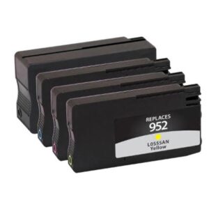 CLOVER IMAGING REMANUFACTURED HIGH YIELD 4PK BLACK,CYAN,MAGENTA,YELLOW INK CARTRIDGE REPLACEMENT FOR HP N9K28BN (HP 952XL/952)