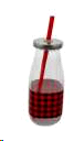 milk glass jar Lumberjack 400ml