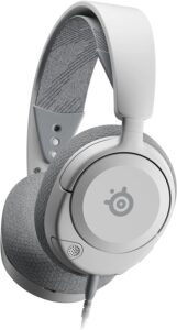 SteelSeries Arctis Nova 1P Multi-System Gaming Headset  Hi-Fi Drivers  360� Spatial Audio  Comfort Design  Durable  Lightweight  Noise-Cancelling Mic  PS5/PS4, PC, Xbox, Switch - White