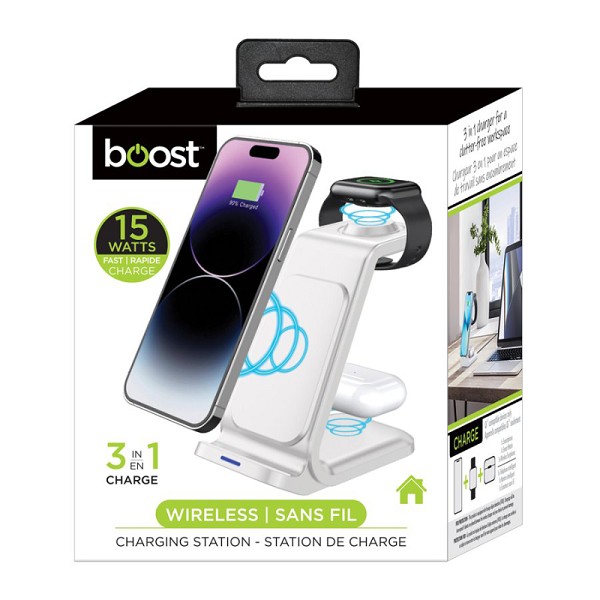 Boost 3-IN-1 Wireless Charging Station – White : Oshtugon Computers ...