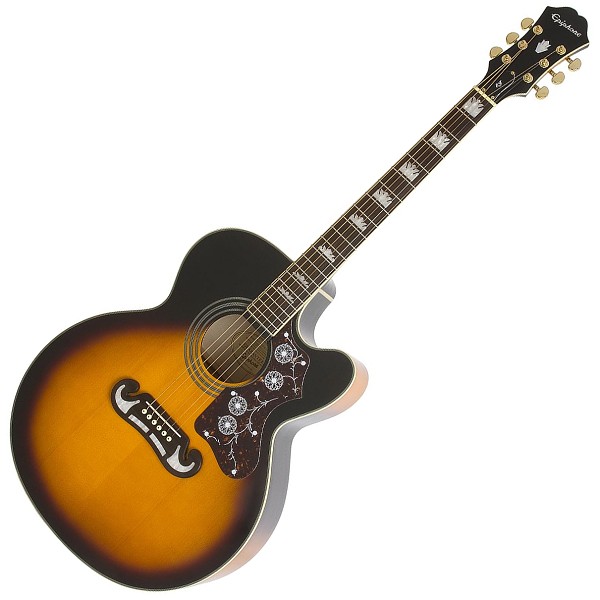 Epiphone J-200 EC Studio Acoustic/Electric - Ebony