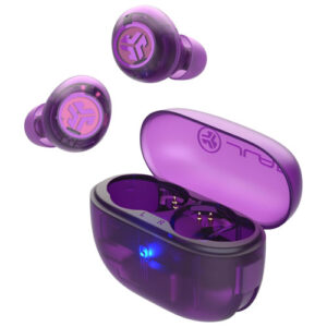 Go Pop True Wireless Earbuds with Active Noise Cancellation Transparent Purple