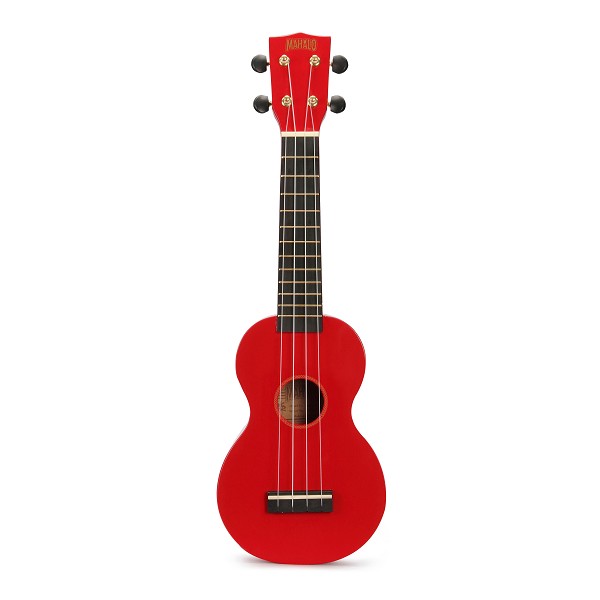 Mahalo Rainbow Series Soprano Ukulele w/ Bag - Red
