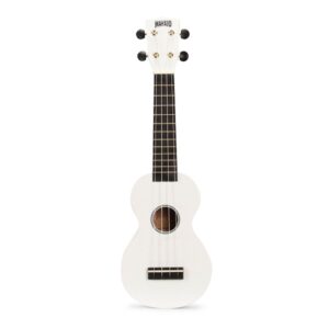 Mahalo Rainbow Series Soprano Ukulele w/ Bag - White