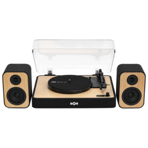 House of Marley Revolution Turntable with Bluetooth Speakers - Light Wood/Black