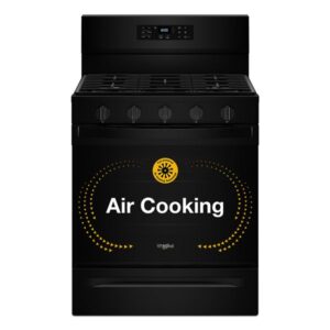 30-inch Gas Range with Air Fry and Air Baking, Self Cleaning, Rapid Preheat 5.0 CuFt Capacity
