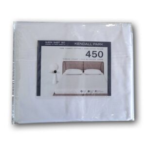 TC-450 100% Cotton Combed Sheet set- Double-White