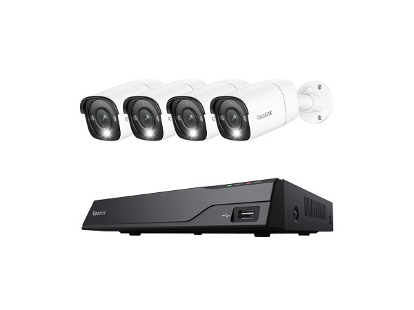 REOLINK 8 CHANNEL 12MP NVR SYSTEM WITH 4X 12MP BULLET POE CAMERA