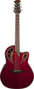 Ovation Celebrity Elite Mid-Depth Cutaway, Ruby Red