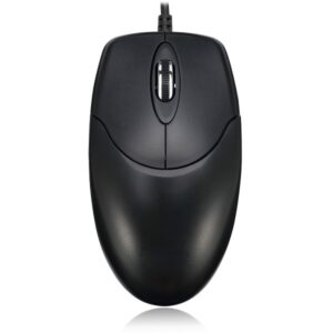Adesso Mouse Wired HC-3003US 3 Buttons optical scroll up to 1000dpi PC/Mac – Black
