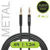 Boost | 4ft Tangle-free double braided audio cable - Black